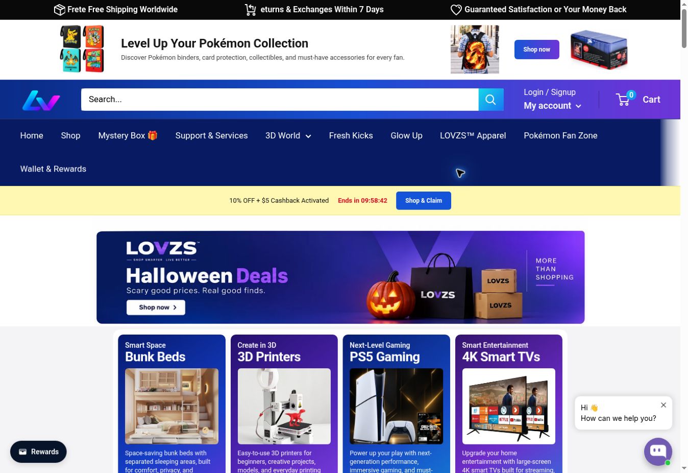 LOVZS website screenshot